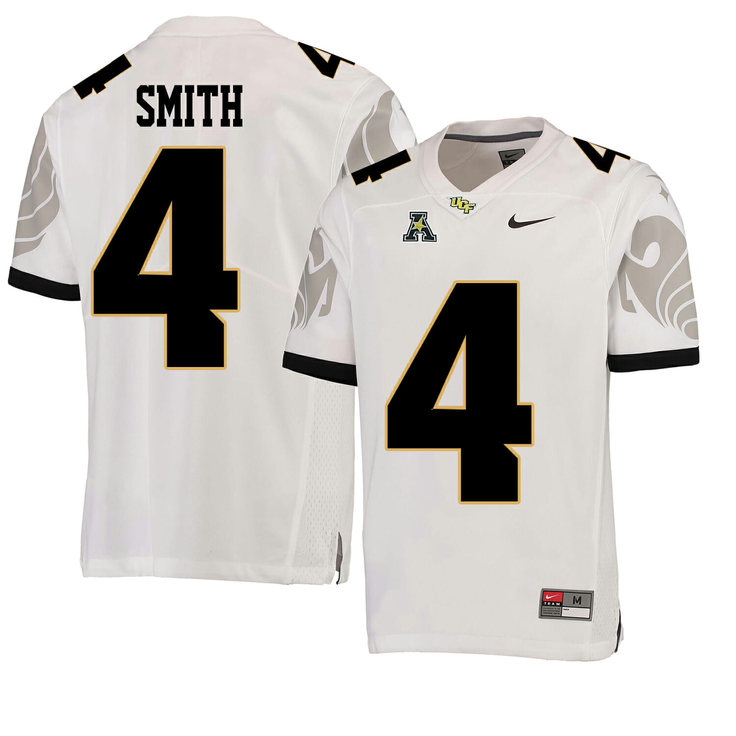 UCF Knights #4 Tre Quan Smith NCAA College Football Jersey White 1 UCF Knights #4 Tre Quan Smith NCAA College Football Jersey White
