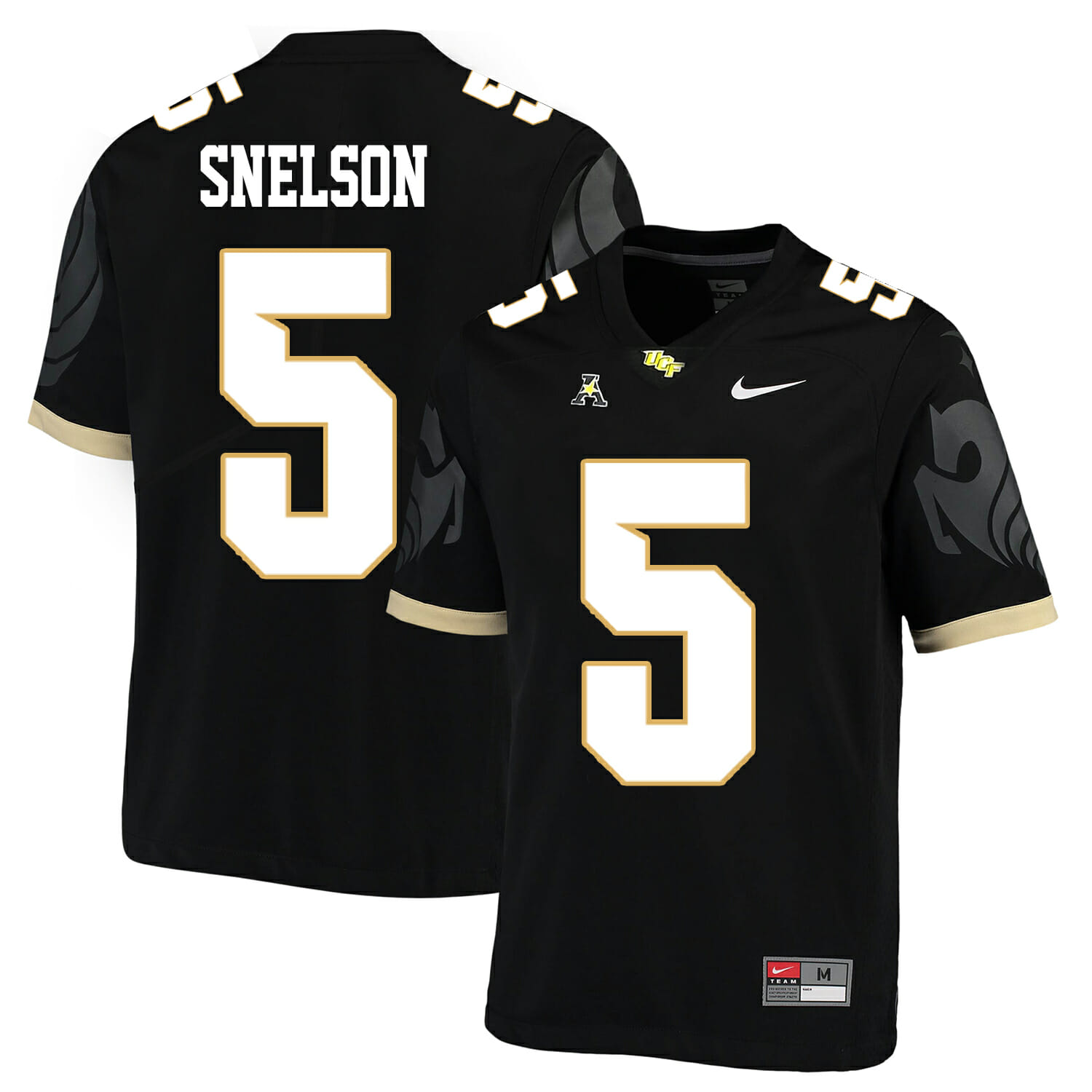 UCF Knights #5 Dredrick Snelson NCAA College Football Jersey Black 1 UCF Knights #5 Dredrick Snelson NCAA College Football Jersey Black