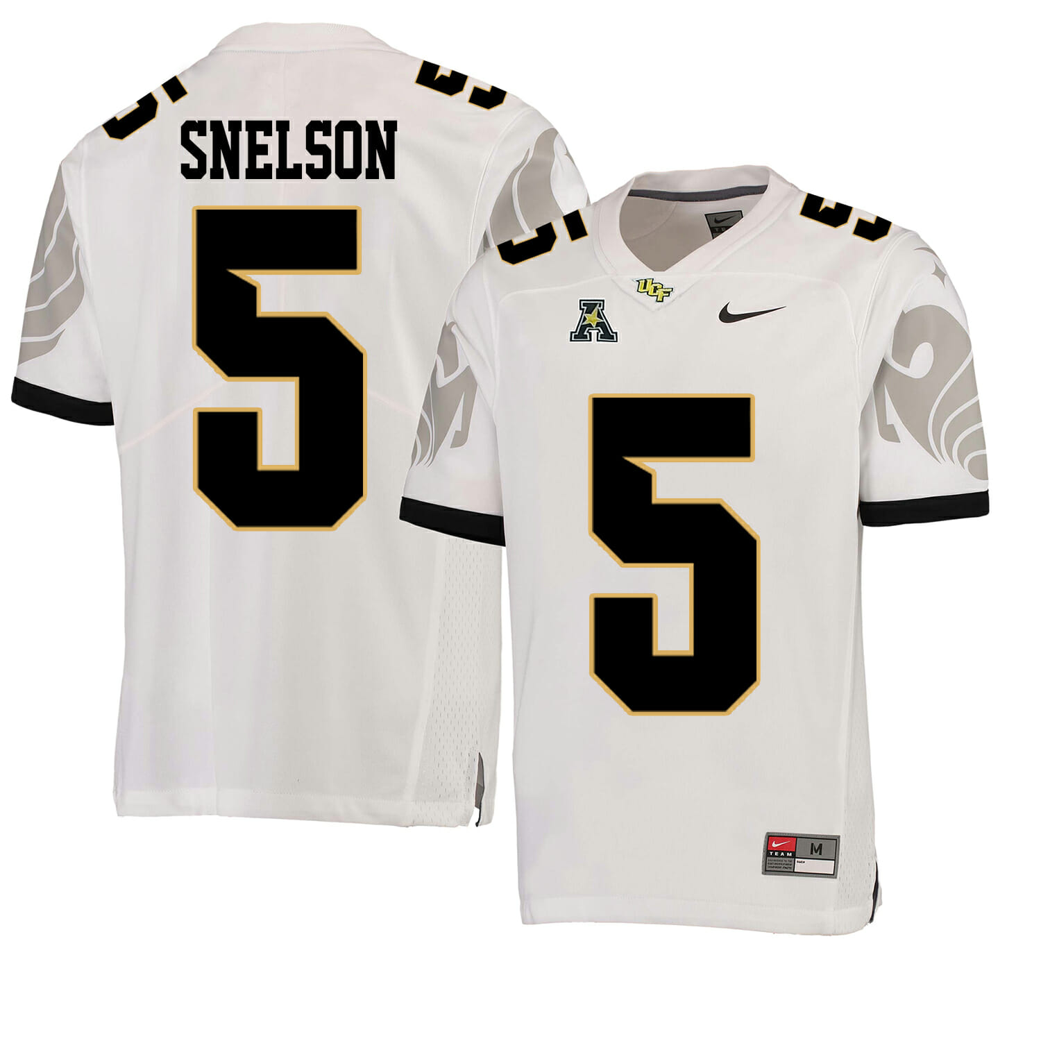 UCF Knights #5 Dredrick Snelson NCAA College Football Jersey White 1 UCF Knights #5 Dredrick Snelson NCAA College Football Jersey White