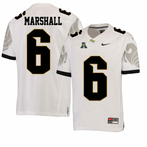 UCF Knights #6 Brandon Marshall NCAA College Football Jersey White