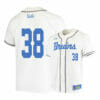 UCLA Bruins 38 Pat Caulfield White College Baseball Jersey