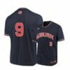 Under Armour Auburn Tigers 9 Ryan Bliss Navy Baseball Jersey