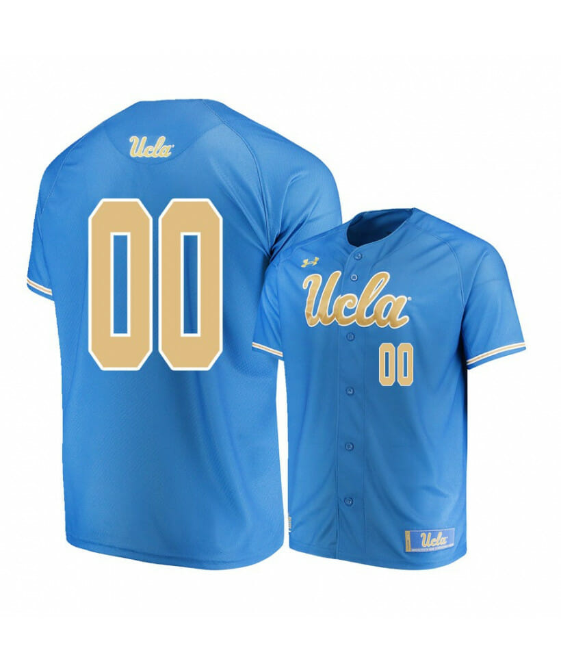 Under Armour UCLA Bruins Blue Custom Name Number Baseball Jersey 1 Under Armour UCLA Bruins Blue Custom Name Number Baseball Jersey