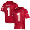 Utah Utes #1 Tyler Huntley NCAA College Football Jersey Red
