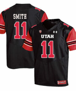 Utah Utes #11 Alex Smith NCAA College Football Jersey Black