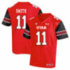 Utah Utes #11 Alex Smith NCAA College Football Jersey Red