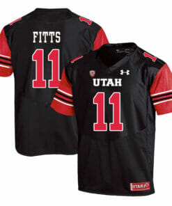 Utah Utes #11 Kylie Fitts NCAA College Football Jersey Black
