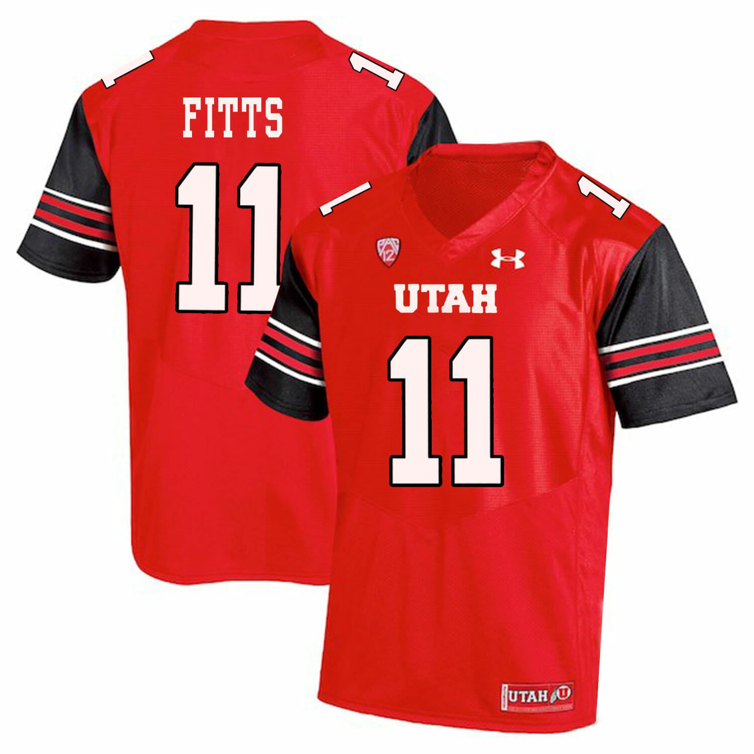 Utah Utes #11 Kylie Fitts NCAA College Football Jersey Red 1 Utah Utes #11 Kylie Fitts NCAA College Football Jersey Red