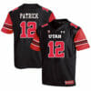 Utah Utes #12 Tim Patrick NCAA College Football Jersey Black 6 Utah Utes #12 Tim Patrick NCAA College Football Jersey Black