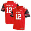 Utah Utes #12 Tim Patrick NCAA College Football Jersey Red