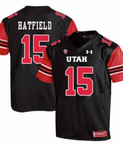 Utah Utes #15 Dominique Hatfield NCAA College Football Jersey Black