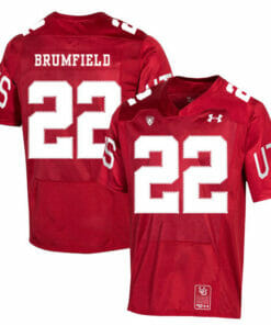 Utah Utes #22 Devin Brumfield NCAA College Football Jersey Red