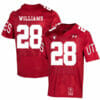Utah Utes #28 Joe Williams NCAA College Football Jersey Red 6 Utah Utes #28 Joe Williams NCAA College Football Jersey Red