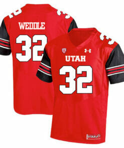 Utah Utes #32 Eric Weddle NCAA College Football Jersey Red
