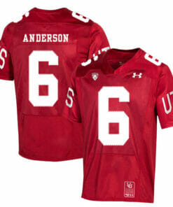 Utah Utes #6 Dres Anderson NCAA College Football Jersey Red
