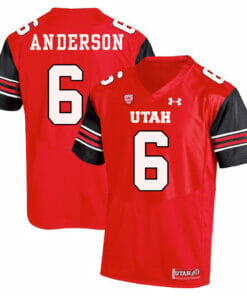 Utah Utes #6 Dres Anderson NCAA College Football Jersey Red