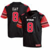 Utah Utes #8 Kaelin Clay NCAA College Football Jersey Black