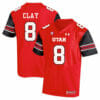 Utah Utes #8 Kaelin Clay NCAA College Football Jersey Red