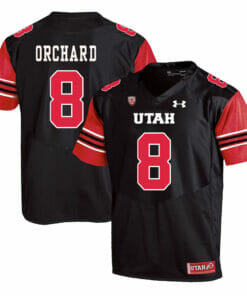 Utah Utes #8 Nate Orchard NCAA College Football Jersey Black
