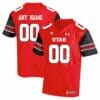 Custom Utah Utes Jersey Name Number Red Black College Football