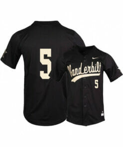 Vanderbilt Commodores 5 CJ Rodriguez Black College Baseball Jersey