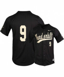Vanderbilt Commodores 9 Carter Young Black College Baseball Jersey