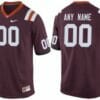 Virginia Tech Custom Jersey Name Number NCAA Red