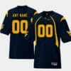 Custom West Virginia Football Jersey Name Number Navy College Replica