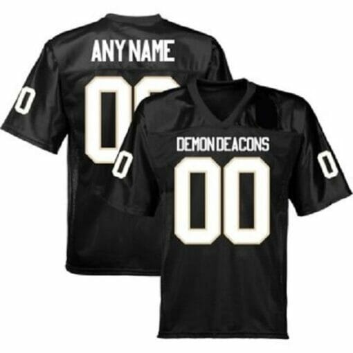 Demon Deacons Custom Jersey Football Black