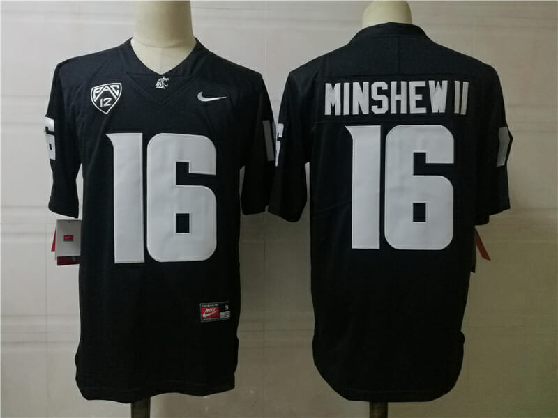 Washington State Cougars #16 Minshew College Football Jersey 1 Washington State Cougars #16 Minshew College Football Jersey