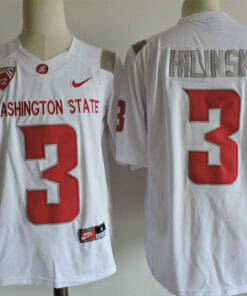 Washington State Cougars #3 Hilinski College Football Jersey White