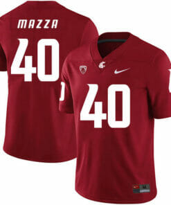 Washington State Cougars #40 Blake Mazza NCAA Football Jersey Red