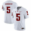 Washington State Cougars #5 Travell Harris Football Jersey White