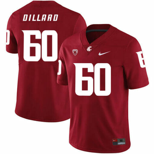 Washington State Cougars #60 Andre Dillard NCAA Football Jersey Red