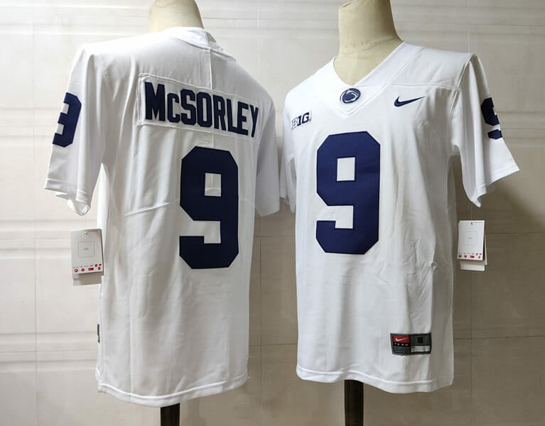 Washington State Cougars #9 McSorley NCAA Football Jersey White 1 Washington State Cougars #9 McSorley NCAA Football Jersey White