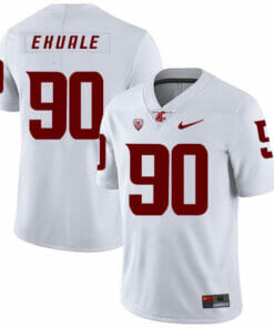 Washington State Cougars #90 Daniel Ekuale NCAA Football Jersey White