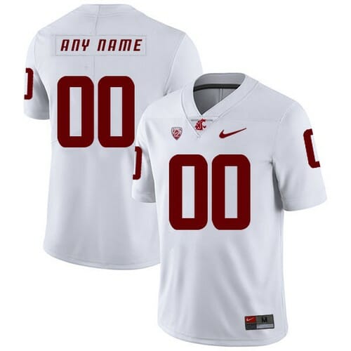 Washington State Cougars Custom Jersey Name Number White College Football 1 Washington State Cougars Custom Jersey Name Number White College Football