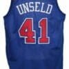 Wes Unseld #41 Baltimore Washington Retro Basketball Jersey New Blue