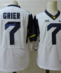 West Virginia Mountaineers #7 Will Grier College Football Jersey White