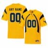 West Virginia Custom Football Jersey Yellow College
