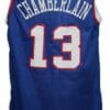 Wilt Chamberlain #13 Custom College Basketball Jersey New Sewn Blue
