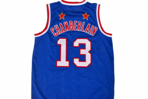 Wilt Chamberlain #13 Harlem Globetrotters Basketball Jersey Blue