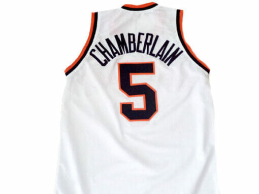 Wilt Chamberlain #5 Overbrook High School Basketball Jersey White