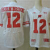 Wisconsin Badgers #12 Hornibrook College Football Jersey White