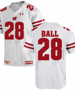 Wisconsin Badgers #28 Montee Ball College Football Jersey White