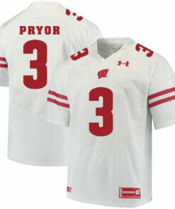 Wisconsin Badgers #3 Kendric Pryor College Football Jersey White
