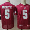 Wisconsin Badgers #5 Mertz College Football Jersey Red 7 Wisconsin Badgers #5 Mertz College Football Jersey Red