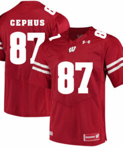 Wisconsin Badgers #87 Quintez Cephus College Football Jersey Red