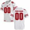 Wisconsin Badgers Football Jersey Custom White College