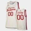 Wisconsin Badgers Custom Name Number White Throwback College Basketball Jersey1